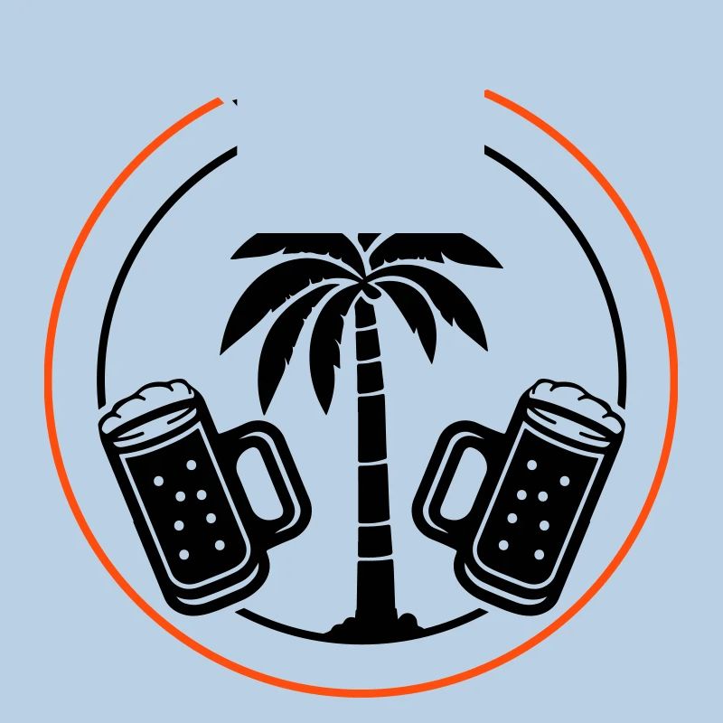 Bier Palmen Urlaub Flugzeug