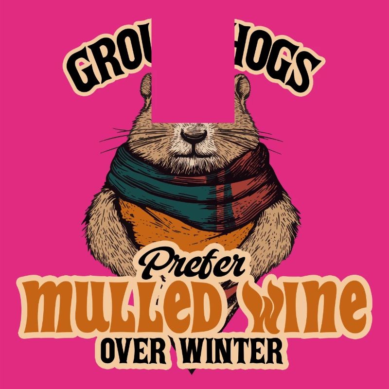 Groundhogs Prefer Mulled Wine Over Winter Design