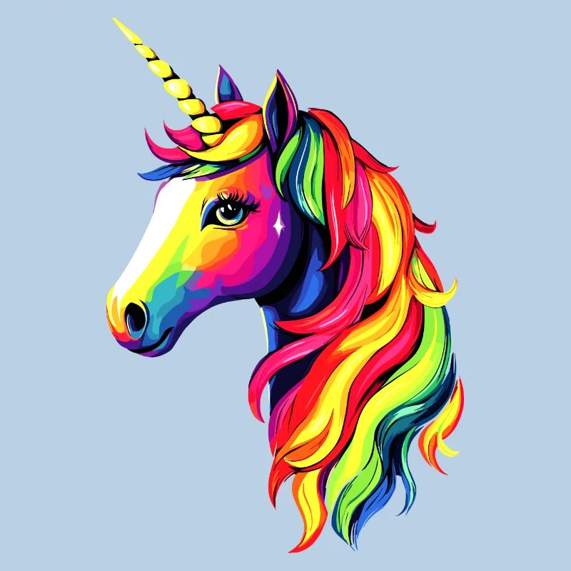 Einhorn Bunt Regenbogen Pferde Reiten Einhörner