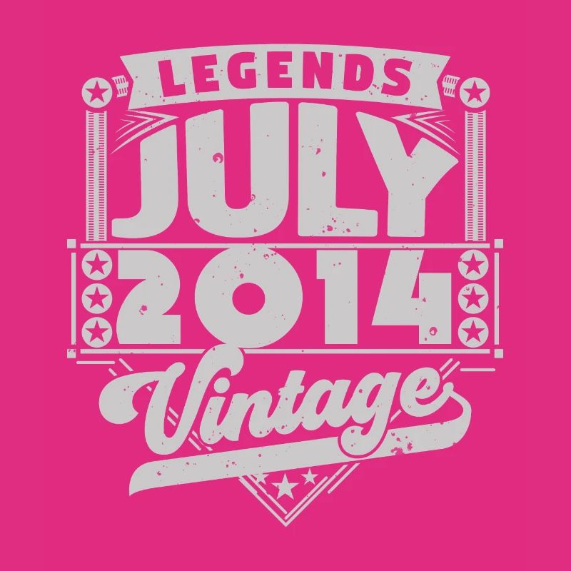 Vintage Geburtstagsgeschenk Juli 2014, Juli.