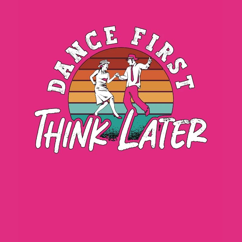 Swing Dance First Think Later Retro Couple Dancing