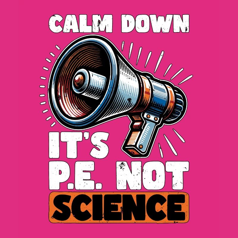 Instructeur d’éducation physique Calm Down C’est l’éducation physique
