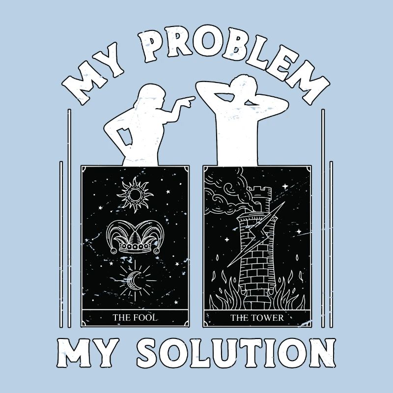 Tarot Reader My Problem My Solution Pictogram Dad
