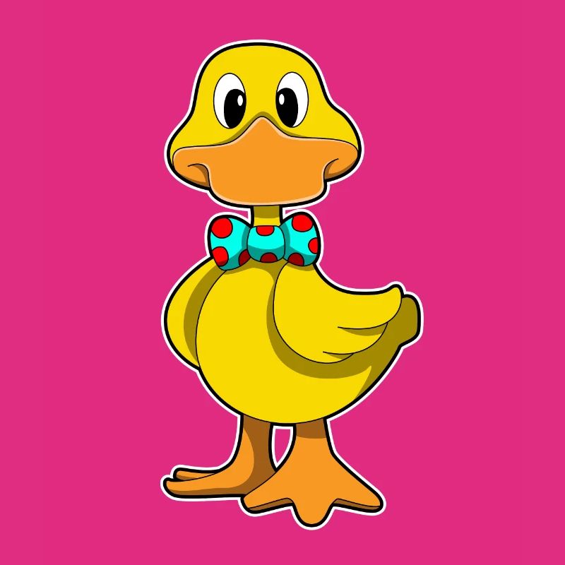 Duck with bow