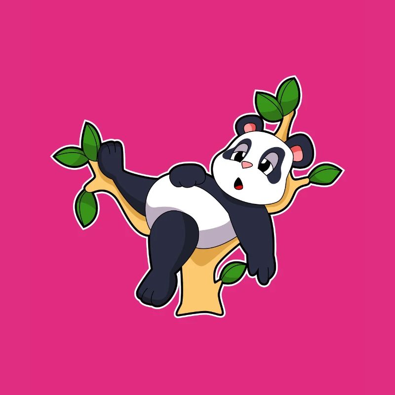 Panda on tree