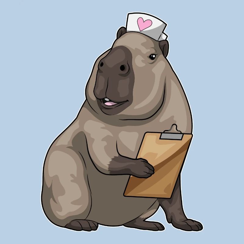 Capybara Nurse Notepad