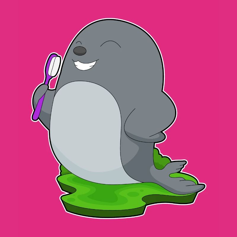 Seal Teeth Brushing Toothbrush