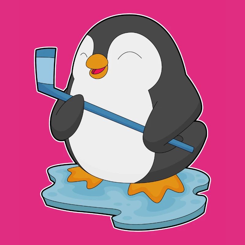 Pinguin Eishockey Eishockeyschläger