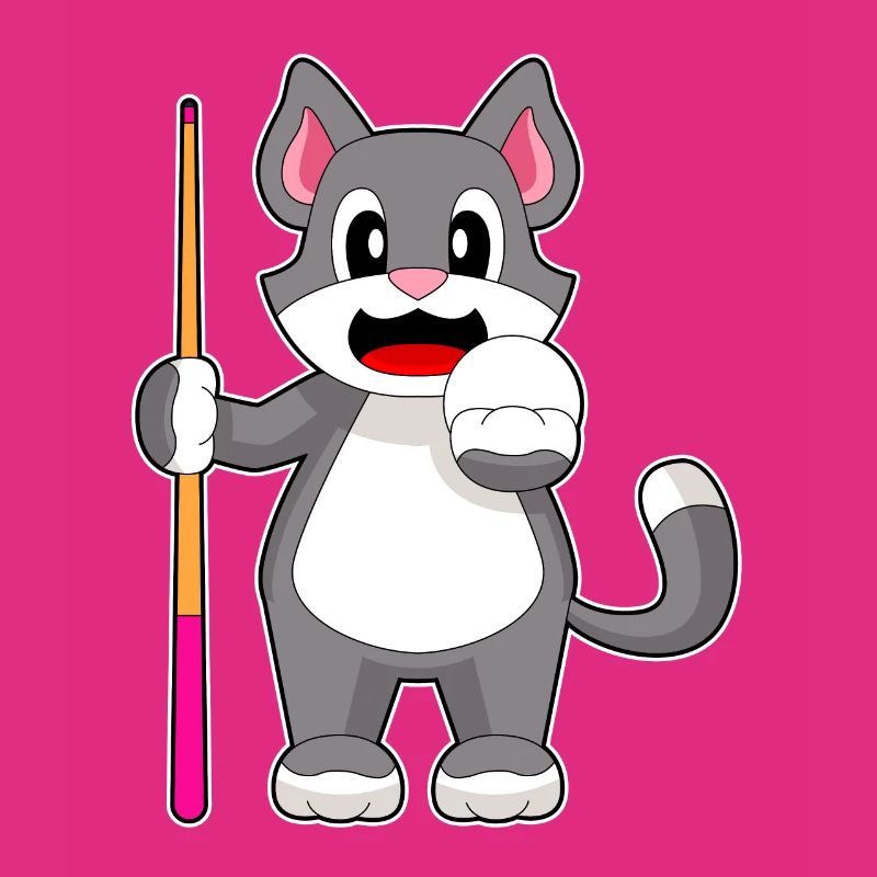 Queue de billard pour chat