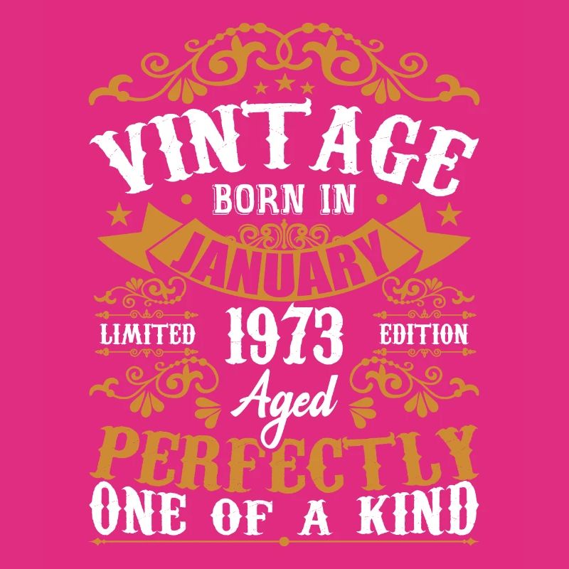 Januar 1973 Vintage Retro Geburtstagsgeschenk