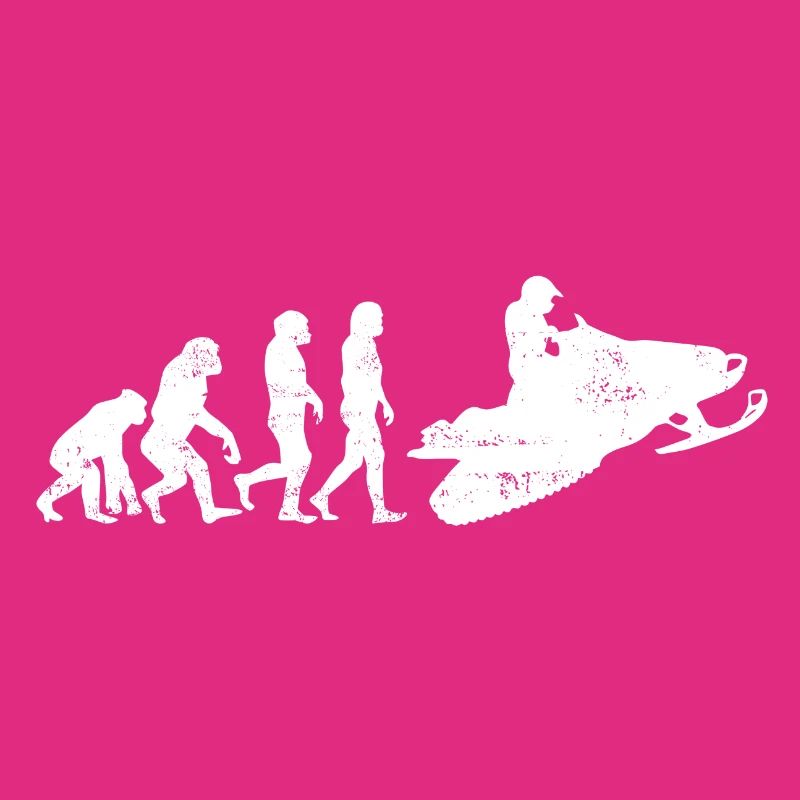 Snowmobile evolution gift snow sledge