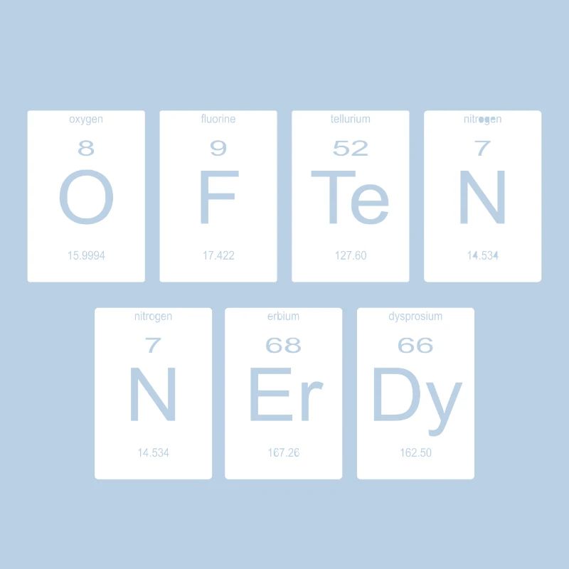 Periodensystem Geschenk Nerd