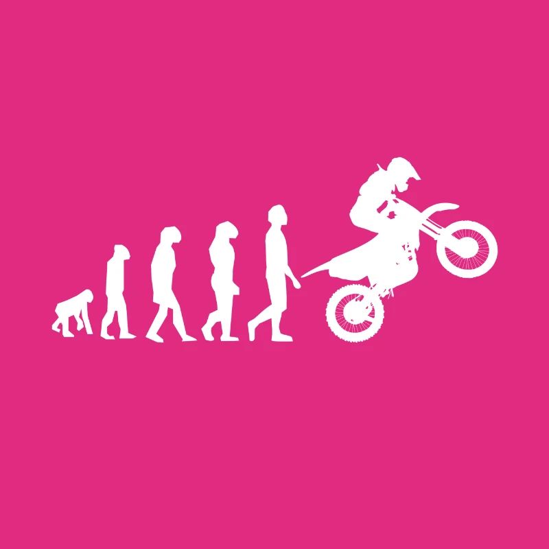 Evolution du singe au motocross