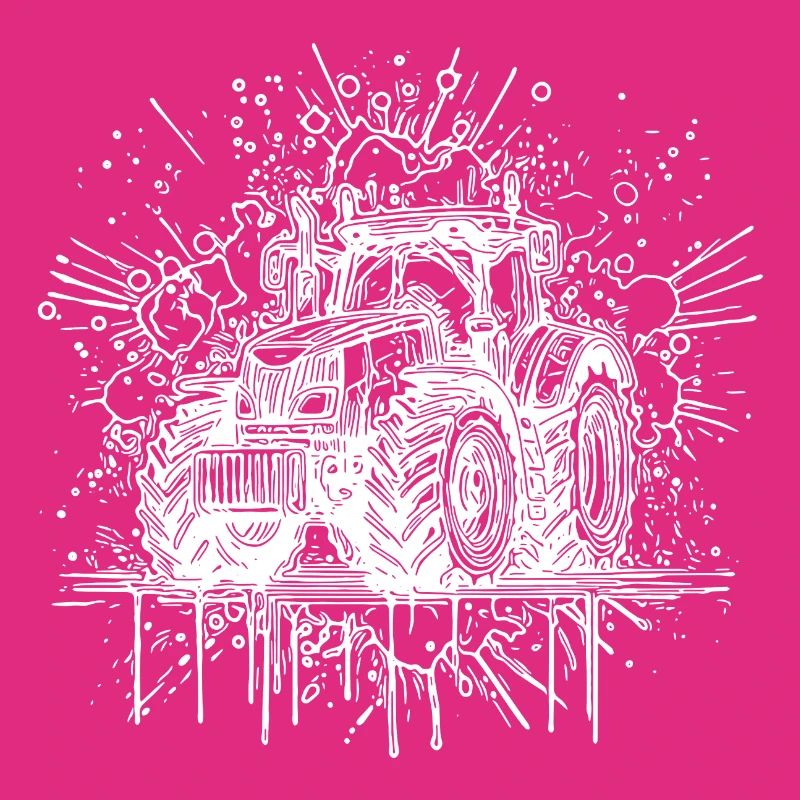 Ackerdesigner mit Traktor Feld Schlepper Experte