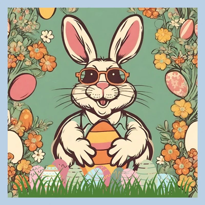 Easter Bunny Retro Sunglasses Easter Easter Eggs Cool