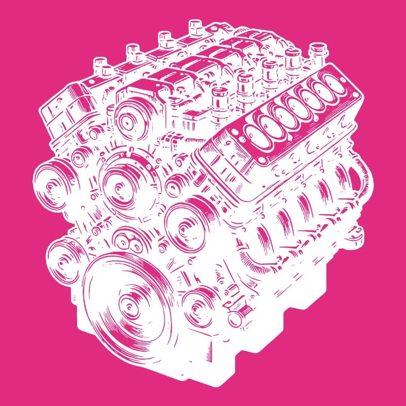 Engine Block Cylinder Displacement Fan Engine