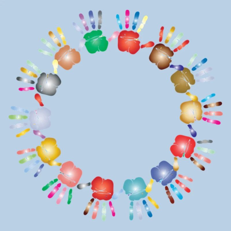 Handprint circle