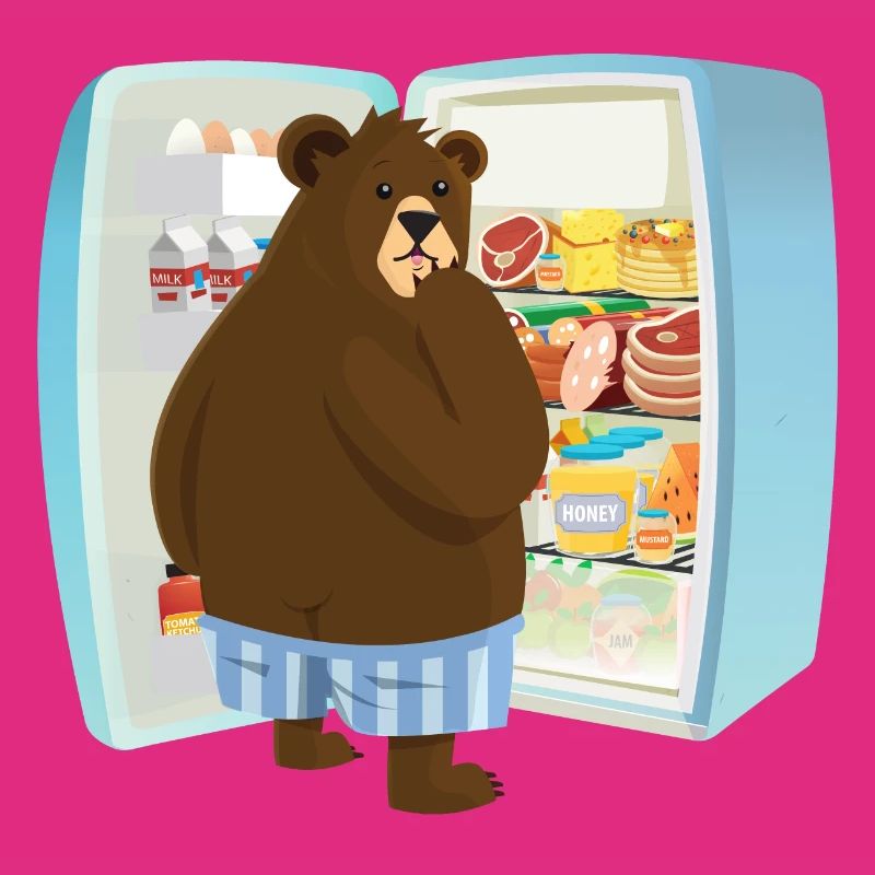Bear caught stealing from Fridge