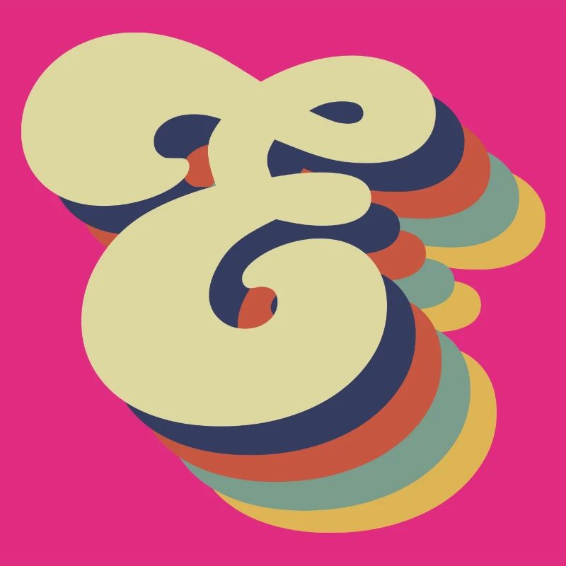 Retro Letter E