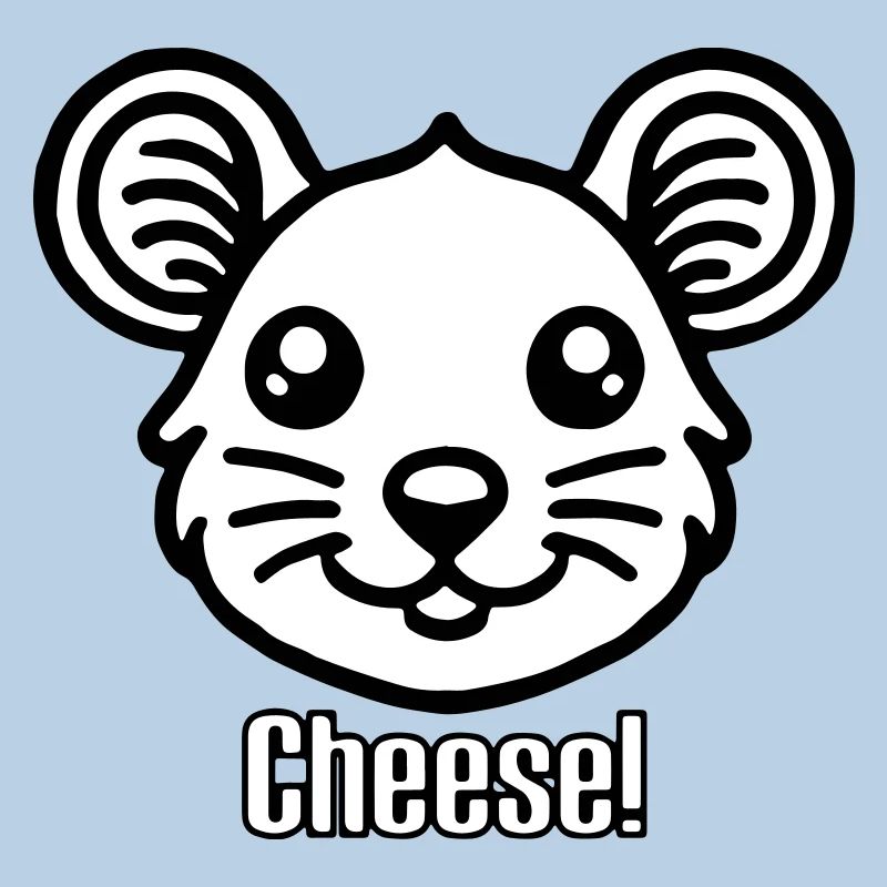 Cute looking Mouse - "Cheese" Design