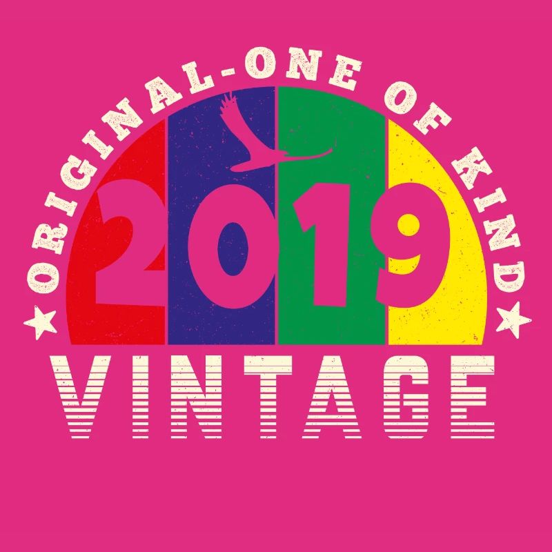 Vintage 2019 Retro - Bursdag