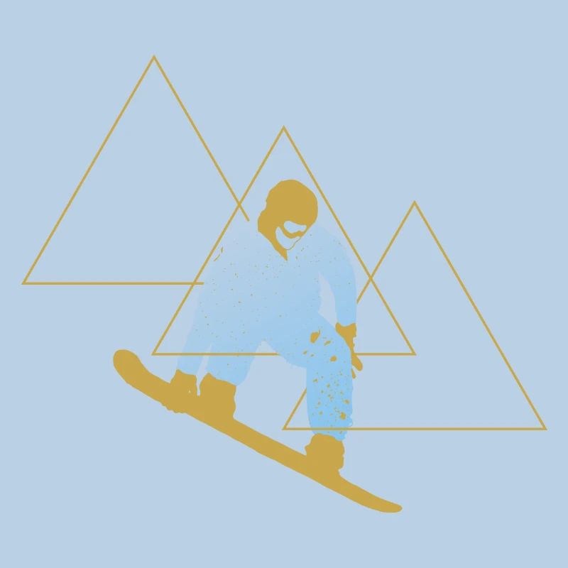 Mountain Snowboard Triangle