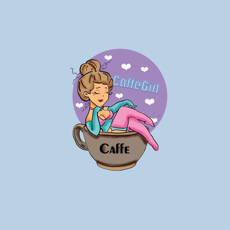 Caffe-Mädchen,