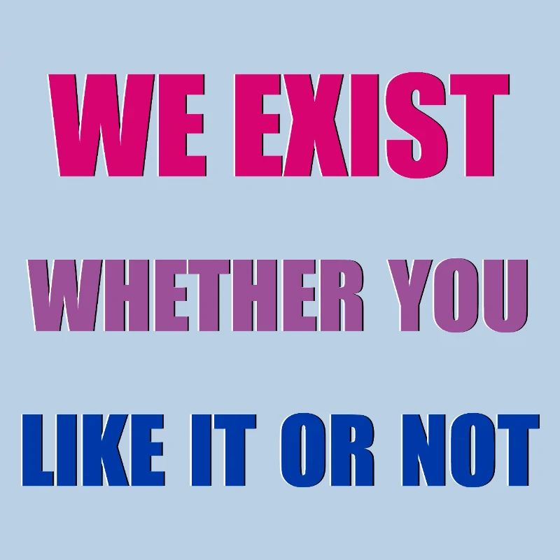 We Exist - Drapeau bisexuel