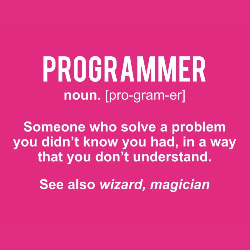 Programmierer Definition Programer Shirt Geschenk