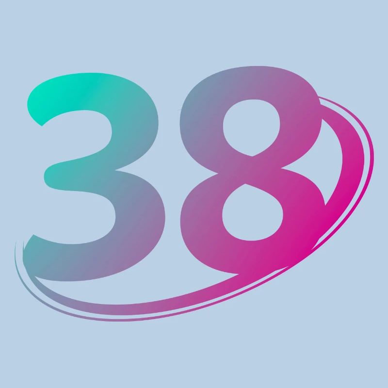 Number 38 multicolor