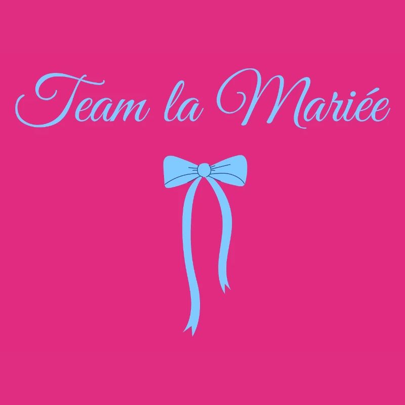 Team la mariée noeud bleu