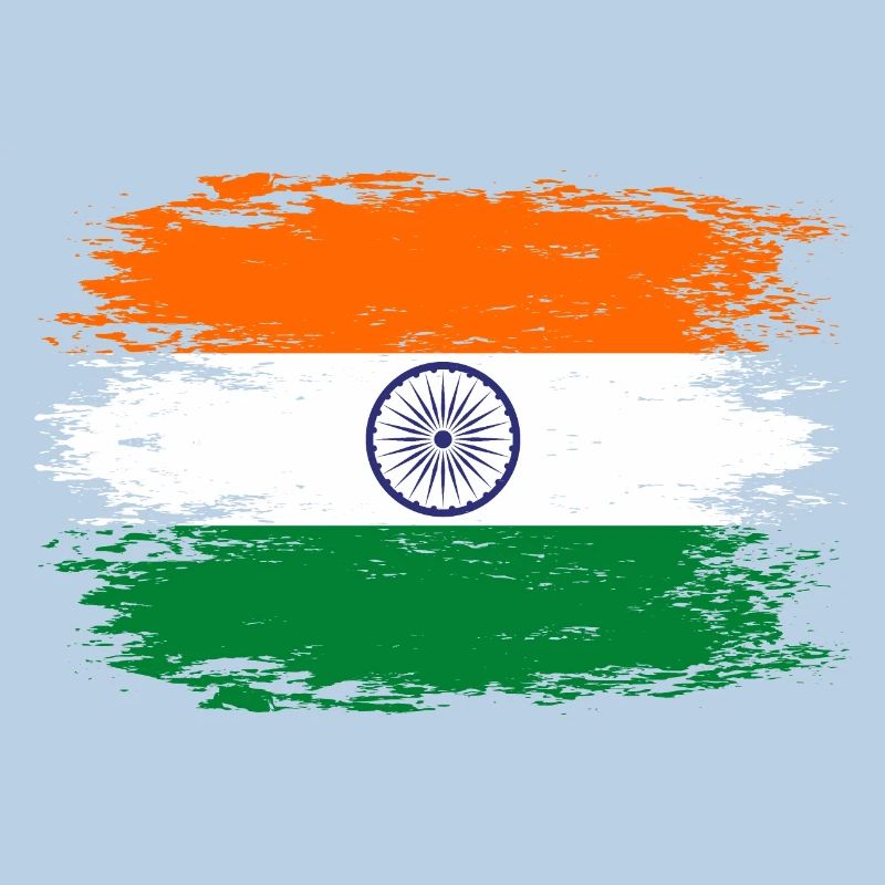 Drapeau de l’Inde aspect utilisé