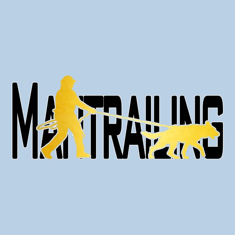 Mantrailing or / noir