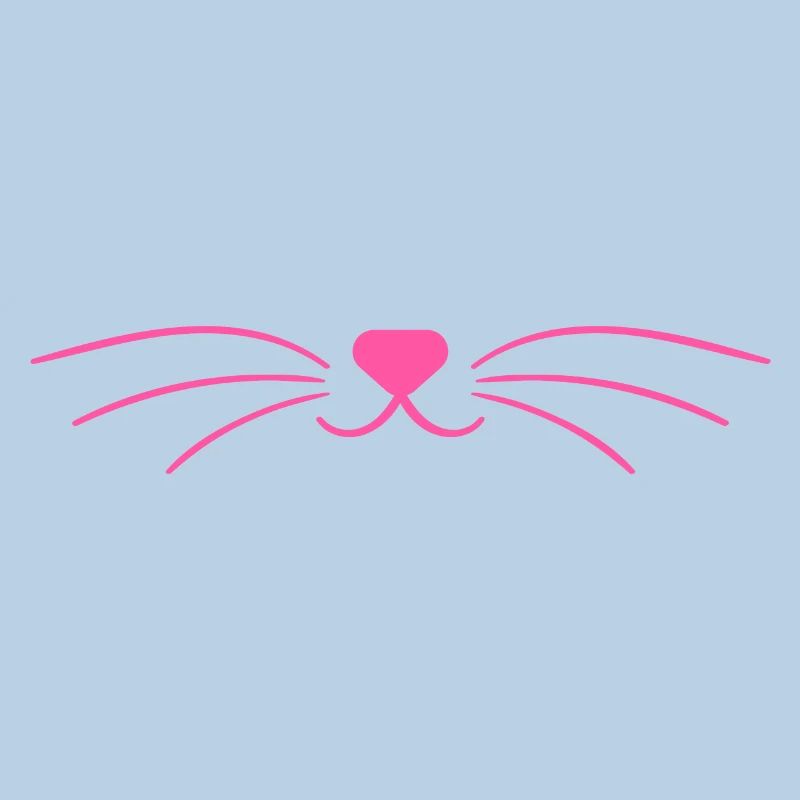 Masque rose mignon de visage de chat