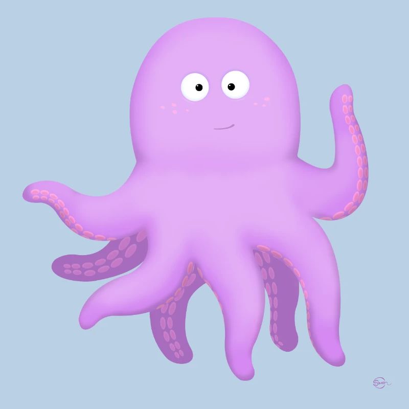 Pink octopus