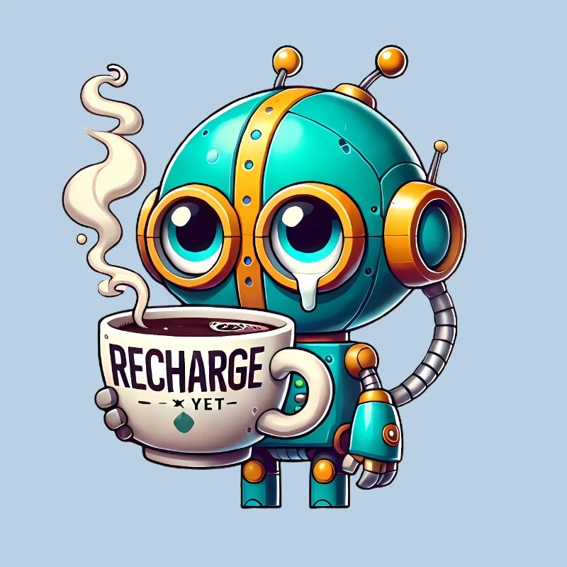 CoffeeFueled Robot Recharge Mode