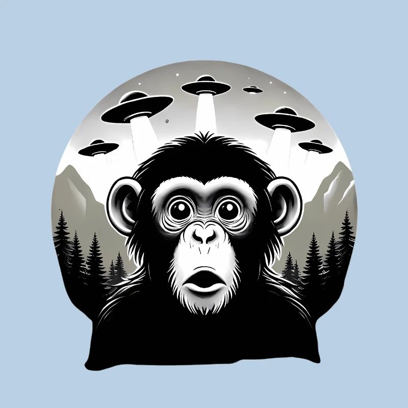Monkey with UFO
