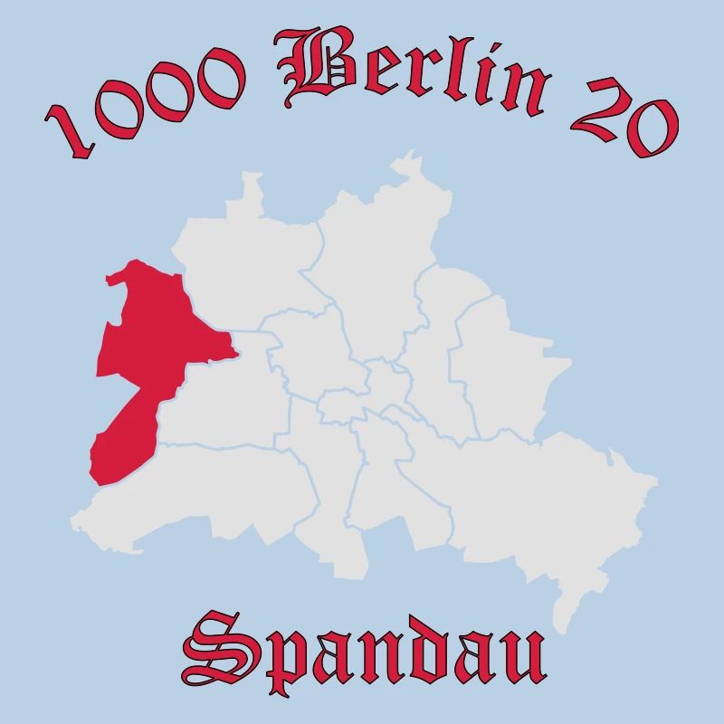 1000 Berlin 20 - Berlin Spandau (vector)