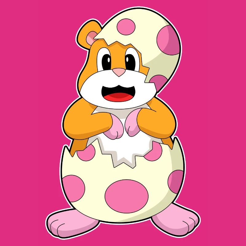 Hamster eggshell egg