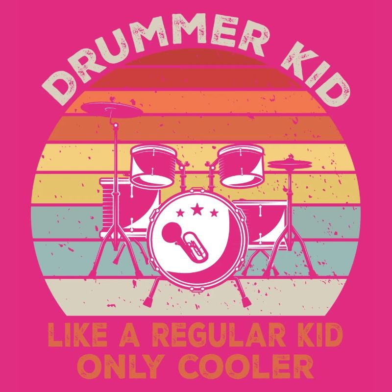 Drummer kid like a regular kid only cooler