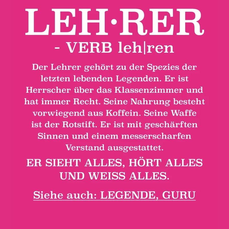 Lehrer Definition