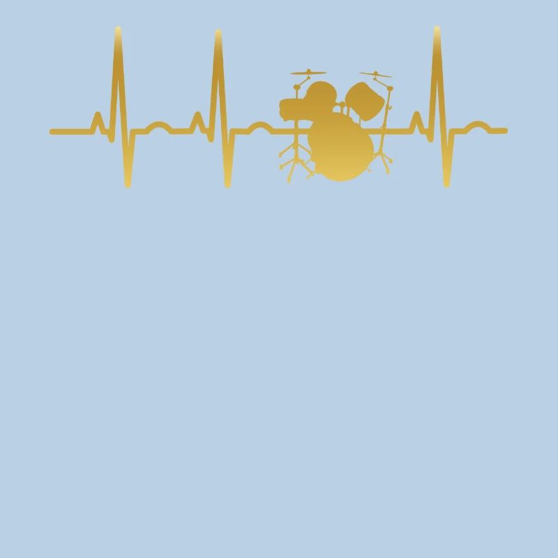 evolution ekg heartbeat DRUMMER SCHLAGZEUG drums