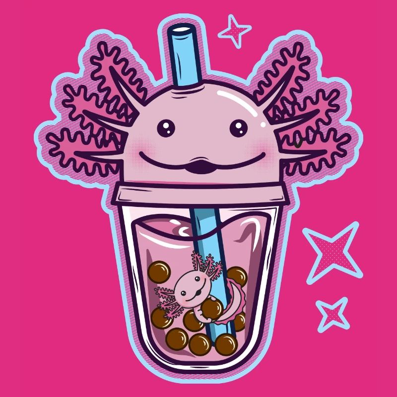 Axolotl Bubble Tee