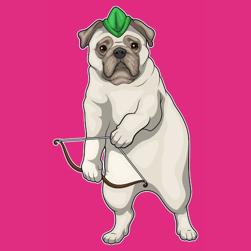 Mops Bogenschütze Bogen