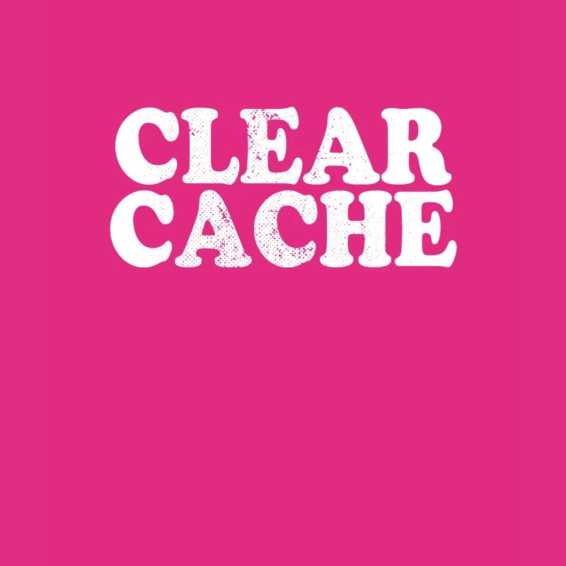 Effacer le cache cadeau du programmeur Nerd Geek