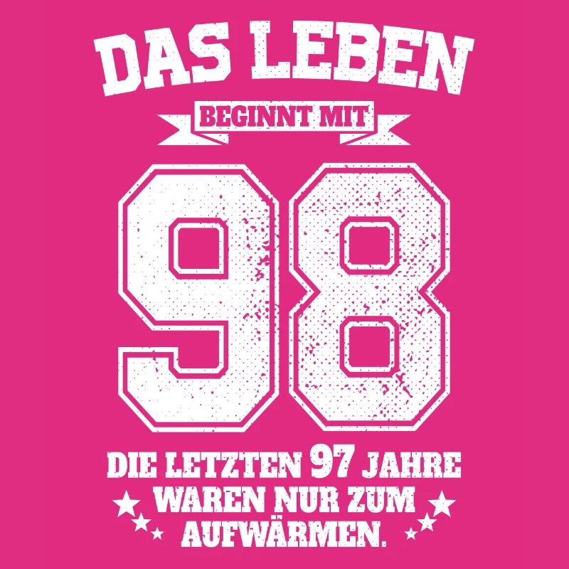 98. Geburtstag Geschenk Das Leben Beginnt Mit 98