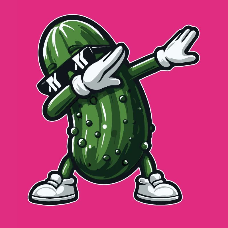 Dabbing Cornichon Dab Concombre Cornichon à l’aneth Drôle