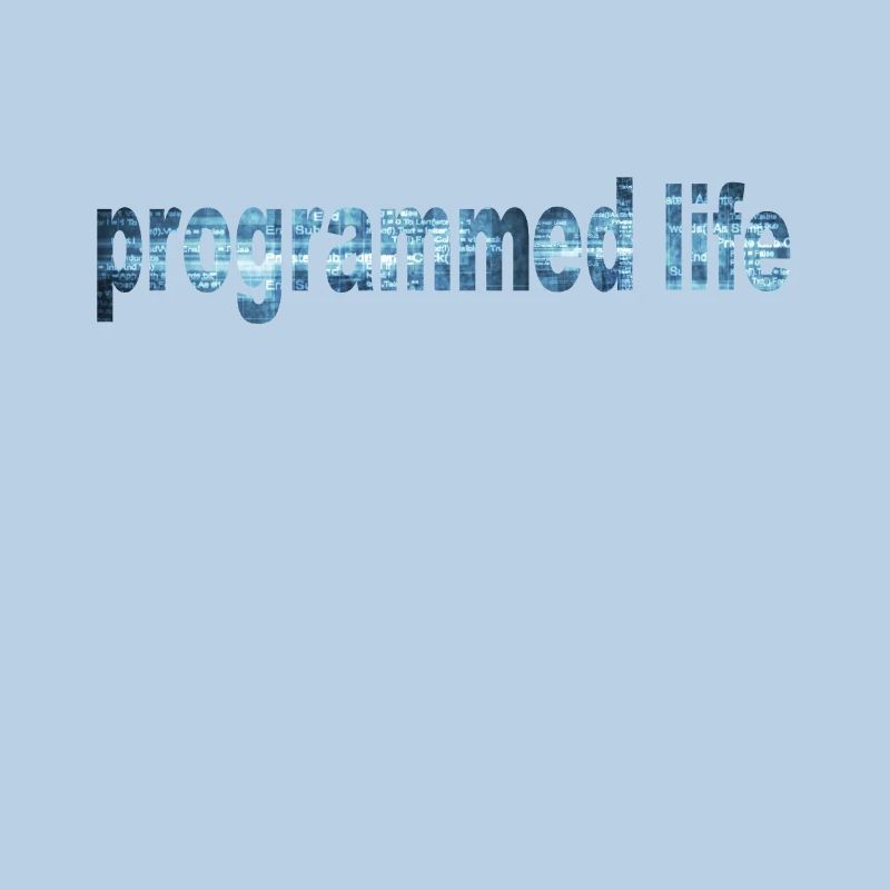Programmiertes Leben Typografie Programmed Life