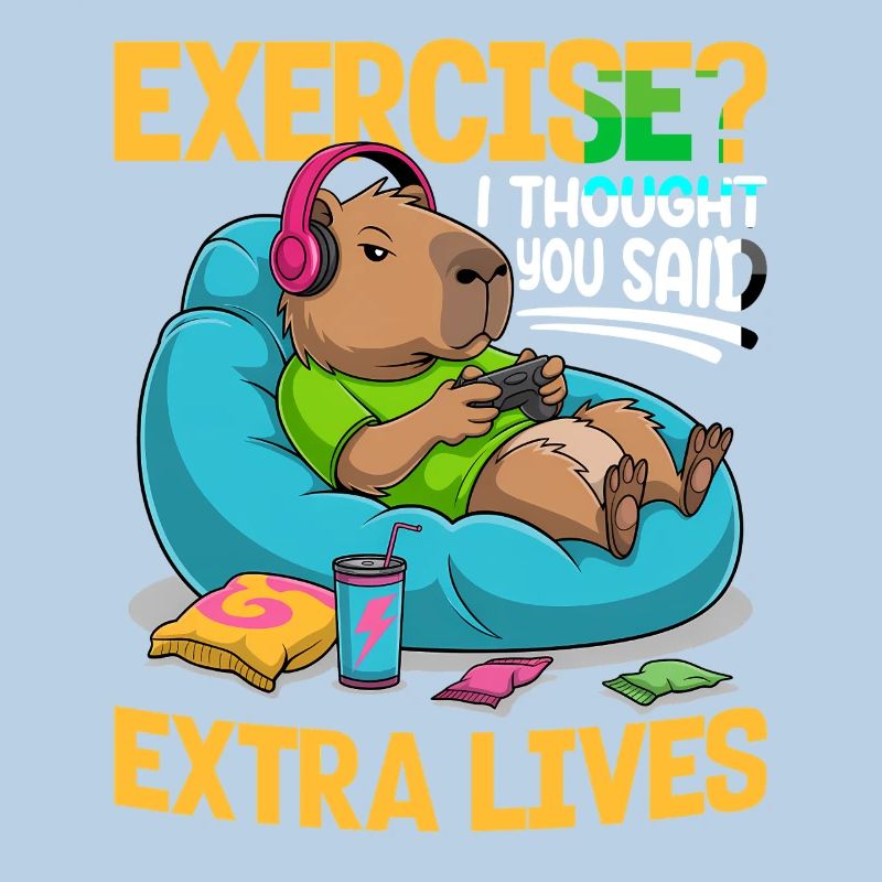 Capybara Gamer Gaming
