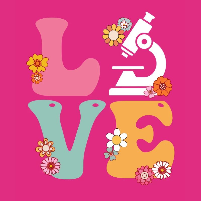 Love Medical Lab Scientist Boho Rainbow MLS